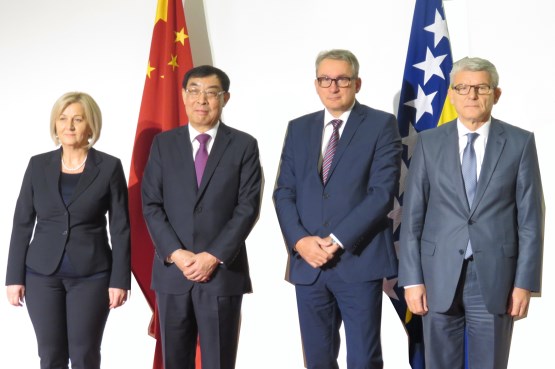 Members of the Collegium of the House of Representatives of the Parliamentary Assembly of BiH talked with the Delegation of the Chinese People's Political Consultative Conference